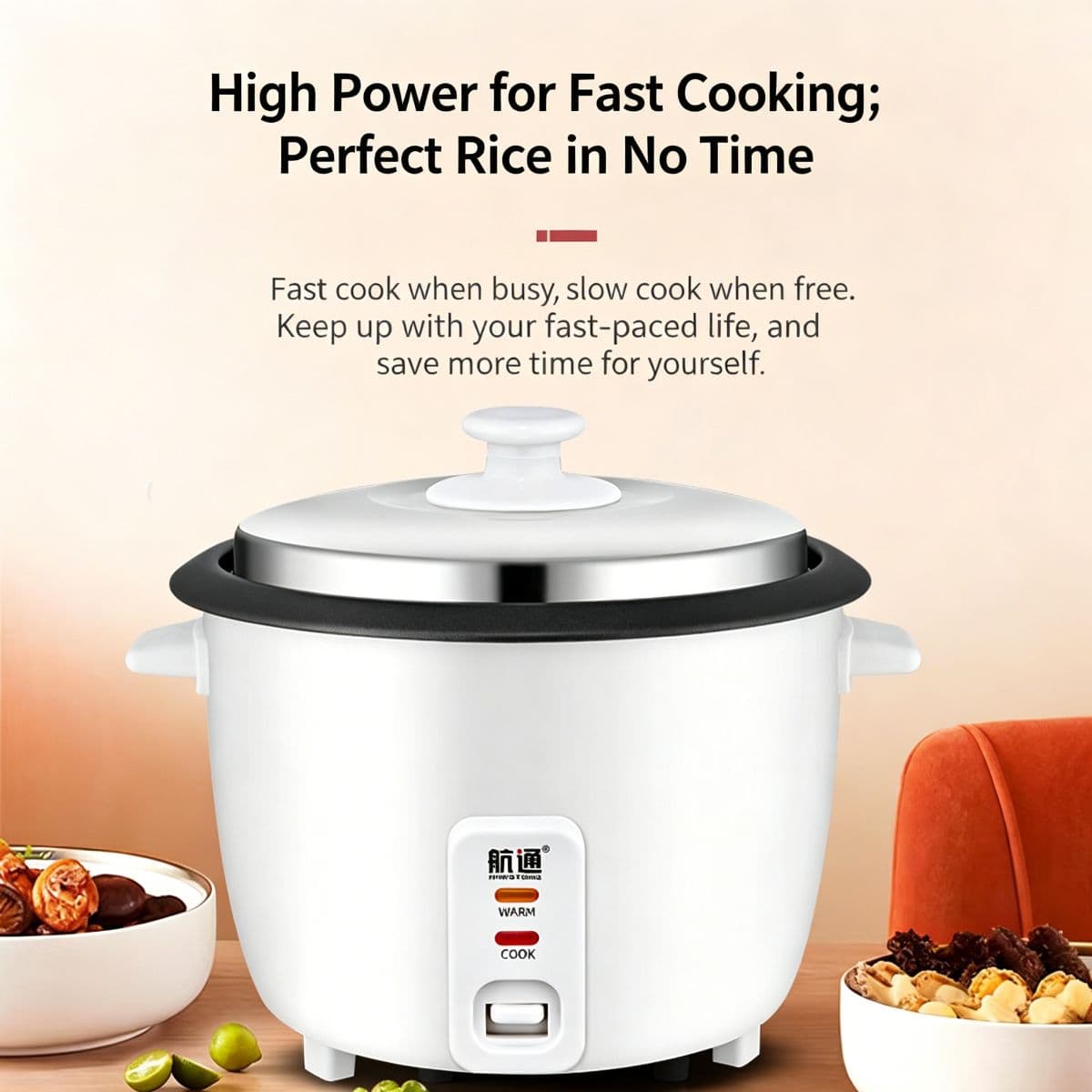 Rice Cooker 400W/2L White - small-appliances | Ghana Appliances